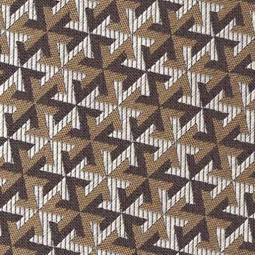 "Stars" Tie Woven Green/Brown/Gray - Image 2