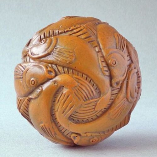 "Fish" Sphere Miniature Sculpture