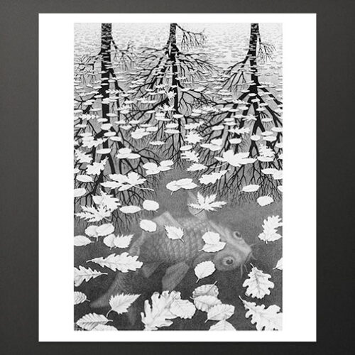 Drawing Hands Large Poster M C Escher The Official Website