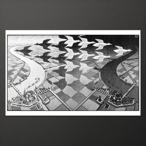 Drawing Hands Large Poster M C Escher The Official Website