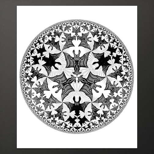 Circle Limit lV” large poster – M.C. Escher – The Official Website