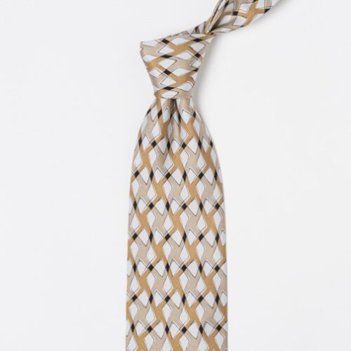 "Regular Division" Tie Brown/Beige