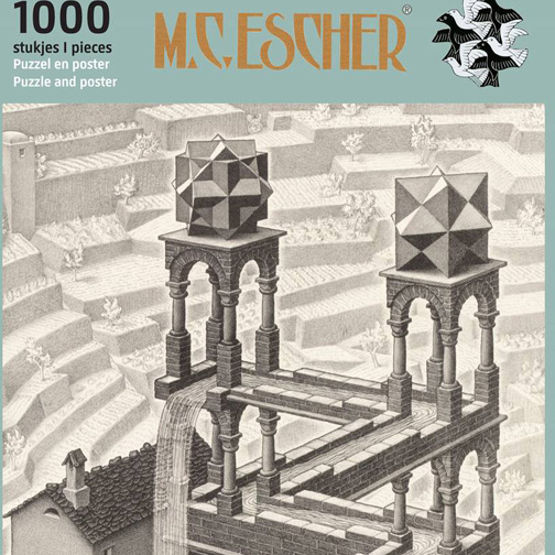 geur merk Vooravond Waterval” 1000 stukjes puzzel – M.C. Escher – The Official Website