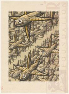 Depth. October 1955, Wood Engraving and Woodcut, printed from three blocks.