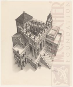 Ascending and Descending. March 1960, Lithograph.