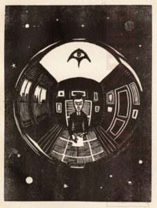 The Sphere. 1921, Woodcut.