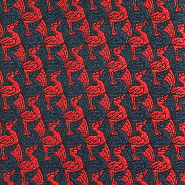 “Pelican” Tie in Red and Dark Blue – M.C. Escher – The Official Website