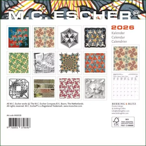 Mini calendar 2026 - back