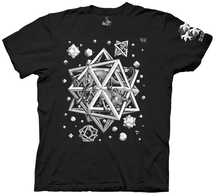 T-Shirt Stars (Black) – M.C. Escher – The Official Website