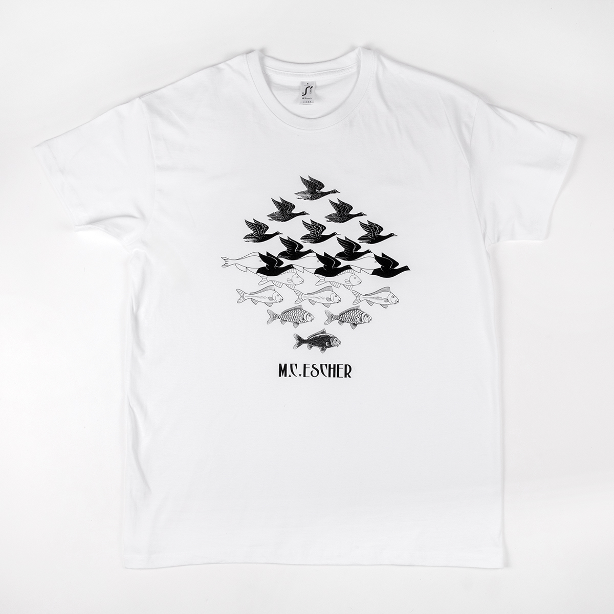T-SHIRT WHITE 190GR SKY&WATER – M – M.C. Escher