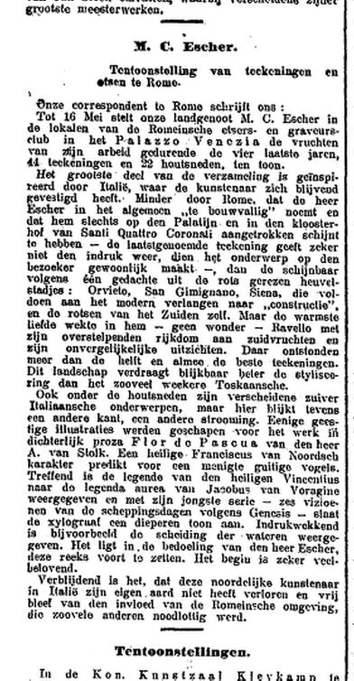 Nieuwe Rotterdamse Courant, may 1927.